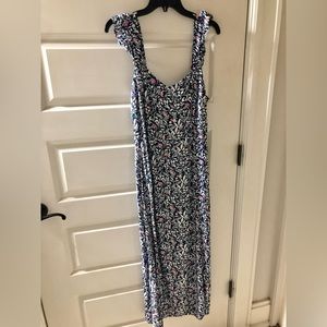 Loft Flora and Fauna Midi Dress